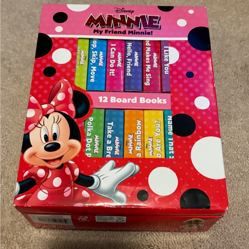 Disney Minnie Mouse 'My Friend Minnie' 12 Board Books - box set